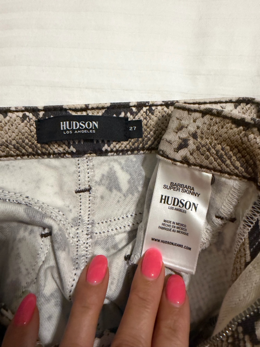 HUDSON Barbara Skinny Jeans Python - Picture 4 of 5